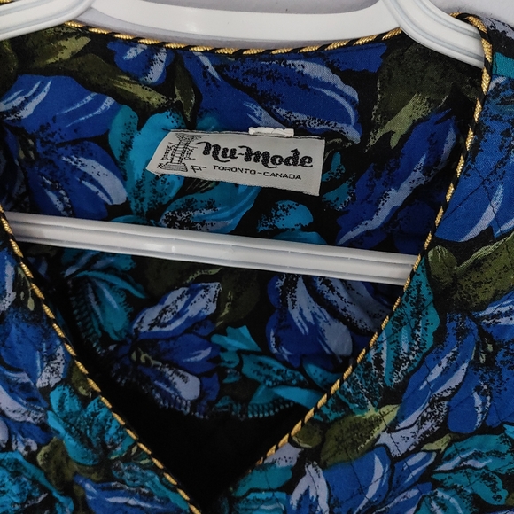 Vintage Nu Mode Quilted Floral Blazer - Picture 5 of 7